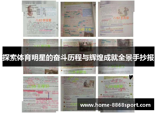 探索体育明星的奋斗历程与辉煌成就全景手抄报